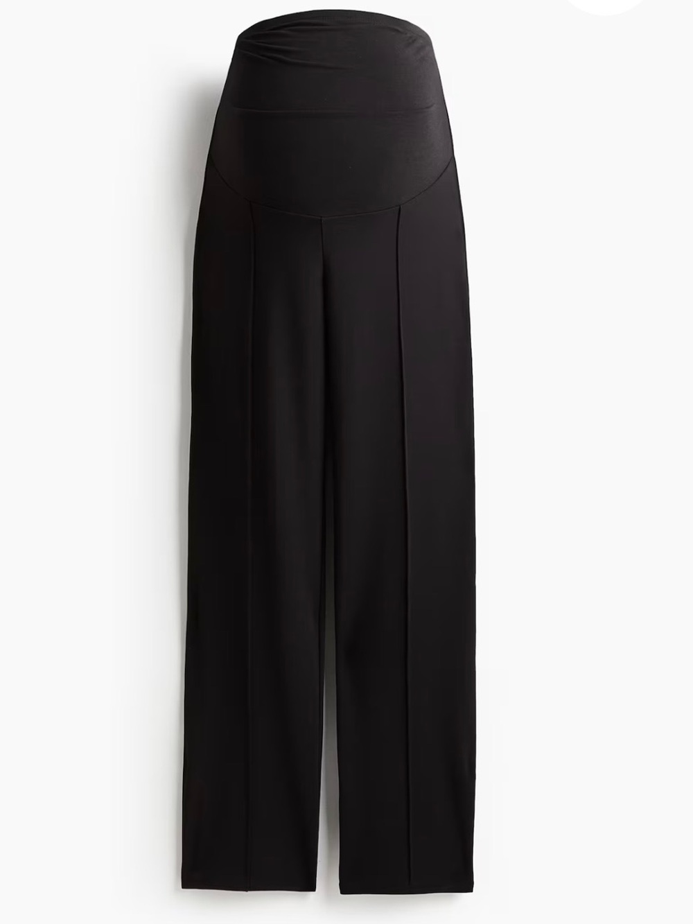 H&M Black Maternity MAMA CREASE FRONT PANTS - Size Medium